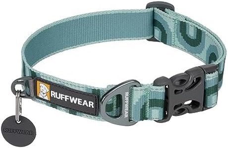 Ruffwear, Crag Dog Collar, Reflective and Comfortable Collar for Everyday Use, Grassy Oxbow, 14"-20"