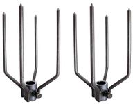 OneGrill BBQ Products OneGrill Large Animal Fork Set 4 Prong Stainless Steel (Fits 3/4ââ‚¬ Hexagon or 7/8" Round)