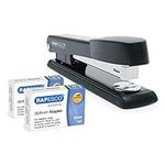 Rapesco 1602 Germ-Savvy Antibacterial Marlin Stapler, 25 Sheet Capacity and 2000 26/6 mm Staples, Black