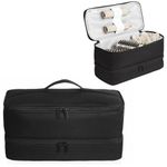 GENCAM Double-Layer Carrying Case for Shark Flexstyle, Travel Case for Shark 430/440 Flexstyle, Portable Storage Case for Shark Flexstyle/Dyson Airwrap Styler and Attachments (Black)