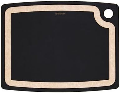 Epicurean 003-15110201 Gourmet Series Cutting Board with Juice Groove, 37 cm Length, Slate/Natural, 14.5 x 11.25