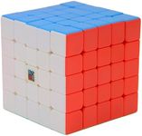 Bukefuno MoYu Meilong 5x5 Speed Puzzle Cube MFJS 5x5 Magic Moyu Cube Stickerless Meilong 5x5x5 Cubing Classroom Speed Toys