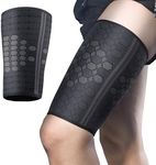 Kasoud Thigh Compression Support Sleeve, thigh compression sleeves, hamstring support Improved Blood Circulation, Recovery and Pain Relief, for Hamstring & Quadricep Muscle Injury and Strain Recovery