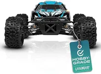 LAEGENDARY Remote Control Car, Hobby Grade RC Car 1:10 Scale Brushless Motor with Two Batteries, 4x4 Off-Road Waterproof RC Truck, Fast RC Cars for Adults, RC Cars, Remote Control Truck