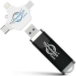 ThePhotoStick® Omni 128GB - Secure Photo & Video Backup and Transfer | USB & Multiport Connection | Integrated Software | Portable Memory | External Storage | File Save & Transfer