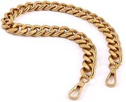 25 Inch Trendy Chunky Metal Chain Purse Handles Shoulder Strap Replacement for Handbag (Antique Gold)