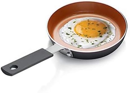 Gotham Steel Mini Egg and Omelet Pan with Ultra Nonstick Titanium & Ceramic Coating - 5.5", Dishwasher Safe, Stay Cool Handle