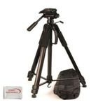 Professional 72 Photo / Video Tripod Includes Deluxe Tripod Carrying Case for Canon VIXIA HV40 HV30 HV20 HG10 High Definition Camcorders. Includes SSE Microfiber Cleaning Cloth