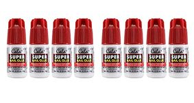 Cala Super Nail Glue Professional Salon Quality | Quick and Strong Nail Liquid Adhesive (8 Bottles)