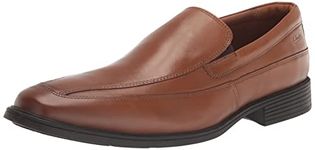 Clarks Men's Tilden Free Dark Tan Lea Leather Formal Shoes-10 UK (44.5 EU) (26130098)