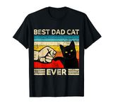 Best Cat Dad Ever Funny Cat lover Cat Dady Father Vintage T-Shirt