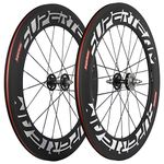 Superteam 88mm Carbon Clincher Fixed Gear Bike Wheelset 23mm Single Speed Wheel