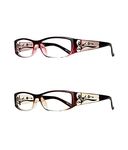 EYEBOGO Kaylee Stylish Reading Glasses for Women (2-Pack, 2.00)