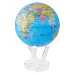 4.5"" Blue Ocean Political Revolving Globe