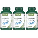 VORST Hyaluronic Acid Max Strength 200mg 3 x 180 Vegan Capsules | Supplement for Skin & Joints | High Molecular Weight | 3 Bottles