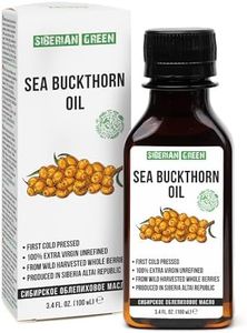 Siberian Sea Buckthorn Oil | 100% Natural Extra Virgin Cold Pressed 100 ml / 3.4 fl oz | Unrefined Raw No-GMO Vegan | Exclusive Healthy Diet Food Grade