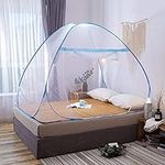 Foldable Oversized Entry Mosquito Nets, Pop-up Yurt Mosquito Nets for Single Bed, Suitable for Travel, Camping (120x190)