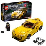 Lego Speed Champions Toyota GR Supra 76901 Collectible Sports Car Toy Building Set with Racing Driver Minifigure