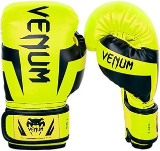 Venum Kids Elite Boxing Gloves, Neo Yellow, Large (9-11 Years)