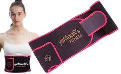 yeMaaR’s Sweat Slim Belt, Adjustble Sweat Slim Belt Waist Trainer for Abs Exercise,Back Support,Body Shape,Sweat Wrap,Sweat Enhancer,Exercise Workout Fitness Support with mobile pocket for Men & Women