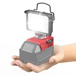 LED Work Light Cordless Flood Light for Milwaukee M18 18V Lithium Battery,Ecarke 20W Portable Handheld Work Light Flashlight Tools with USB&TYPEC Charge &Low Voltage Protection Plate