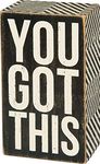 Primitives by Kathy Mini Box Sign, 3" x 5", You Got This (14160317)