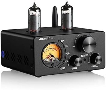 AIYIMA T9 Bluetooth 5.0 100W * 2 Tube Amplifier 2.0 Channel Vacuum USB DAC Stereo HiFi Home Audio Digital Amp RCA/COA/Opt/PC-USB w/VU Meter