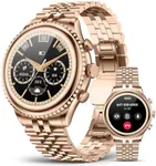 2026 Luxury Smart Watch for Men, Rotating Dial (Axe-Cut Bezel) Smartwatch, 1.32" AMOLED Display, Heart Rate, Blood Pressure, SpO2, Sleep Monitor, Stainless Steel Build, Compatible Android and iOS