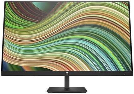 HP V27ie Monitor da 27", FHD, 16:9, Antiriflesso, Pannello IPS da 75Hz, Tempo di Risposta 5 ms, Reclinabile, VESA 10x10 cm, AMD FreeSync, 250 Nits, Low Blue Light, VGA, HDMI, DisplayPort, Nero
