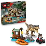 LEGO Jurassic World T. rex River Escape Dinosaur Figure Building Set 76975 Building Blocks Toys for 5+ Gift for Boys and Girls