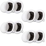 Acoustic Audio R191 in Ceiling/in Wall Speaker 4 Pair Pack 2 Way Home Theater 1600 Watt New R191-4Pr