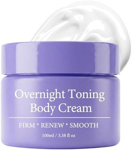 Overnight Toning Whip, Firming Body Cream to Help Improve the Appearance of Loose Skin and Uneven Texture on Belly, Booty, Arms and Thighs, Hydrating Whipped Formula, 3.38 Fl Oz