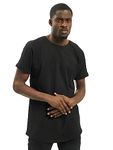 Urban Classics Men's Shaped Long Tee Camiseta, Black, M