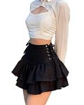 DINGJIUYAN Kawaii Clothes Cargo Skirt Pleated Skirt Tennis Skirt Black Mini Skirt White Skirt Pencil Skirt midi Skirt Pleated Skirts for Women Ladies Skirts