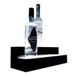 Bar Accessories for Home Pub: Two Tier LED RGB Colour Changing Whiskey Shelf Alcohol Bottle Display Stand Shelves for Displaying Spirits, Liquor, Beer, Wine, Cider and More - Includes Remote Control