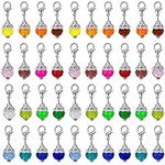Hicarer 40 Pieces Crystal Dangle Ch