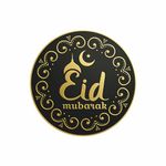 Anne Print Solutions® Pack of 51 Eid Mubarak Stickers for Gift Packing Labels Eid Decoration Envelope Seal Round Die Cut Jars Gift Sweet Boxes Eid Mubarak Decorations Stickers (Pack of 51, Design 4)