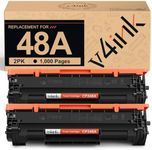 v4ink 2PK CF248A Toner Cartridge Bl