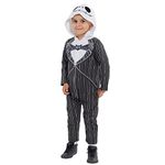 Nightmare Before Christmas Jack Skellington Baby Boys Hooded Costume Coverall 12-18 Months