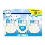 Febreze Plug in Air Fresheners, Linen & Sky, Odor Eliminator for Strong Odors, Scented Oil Refill (3 Count)