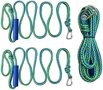 PWC - Cime di attracco per barche, 2 pezzi, corda da ormeggio con clip e anello, resistente, accessorio per barche nautiche, ideale per moto d'acqua, imbarcazioni, kayak, disponibile in 4 misure