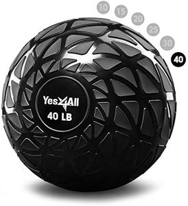 Yes4All Slam Balls, 10-40lb Medicine Ball Weight, Durable PVC Sand Filled Workout Dynamic Medicine Ball for Core Strengthen