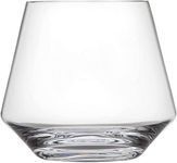 Mivana Stemless Wine Glass Shatterproof Crystal Clear Glass Tumblers for Red or White Vino, Gin, Water, Juice and Cocktails (Diamond, 1)