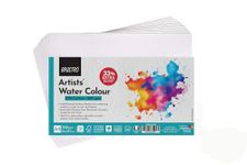 BRUSTRO Artists Watercolour Paper | 300 GSM, A4, 25% Cotton, Cold Pressed | Pack of 12 Sheets | Ideal for Artist, Professional Drawing, Painting Dry & Wet, Fine Art, School, Students, Watercolor