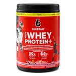 Whey Protein Powder + Creatine Monohydrate, Six Star 100% Whey Protein Plus, Whey Protein Isolate & Peptides, Lean Protein Powder for Muscle Gain, Whey Isolate Protein Shake, Strawberry, 4 lbs