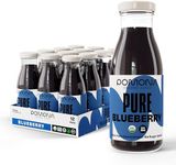 Pomona Organic Juices Pure Blueberry Juice, Cold Pressed Organic Juice, Non-GMO, No Sugar Added, Not from Concentrate, Gluten Free, Kosher Certified, Preservative Free, 8.4 Ounce (Pack of 12)