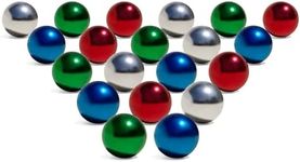 20 Multi-Colored 1/2" Chrome Steel 