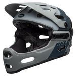 BELL Unisex Super 3r Mips Mtb Helmet, Downdraft Matte Grey/Gunmetal, L 58-62 cm UK