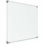 Scholar Art® Metis Resin Coated Steel (Magnetic) Dry-Erase White Board for Home, Office & School | Lightweight Aluminium Frame & Heavy-Duty Particle Board (PB) Core | 3x5 Feet (90x150 cm)