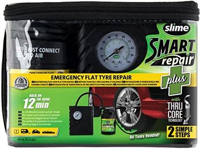 Slime 50138-51 Kit d’Urgence pour Réparation de Crevaison Smart Spair Plus pour Pneus de Voitures